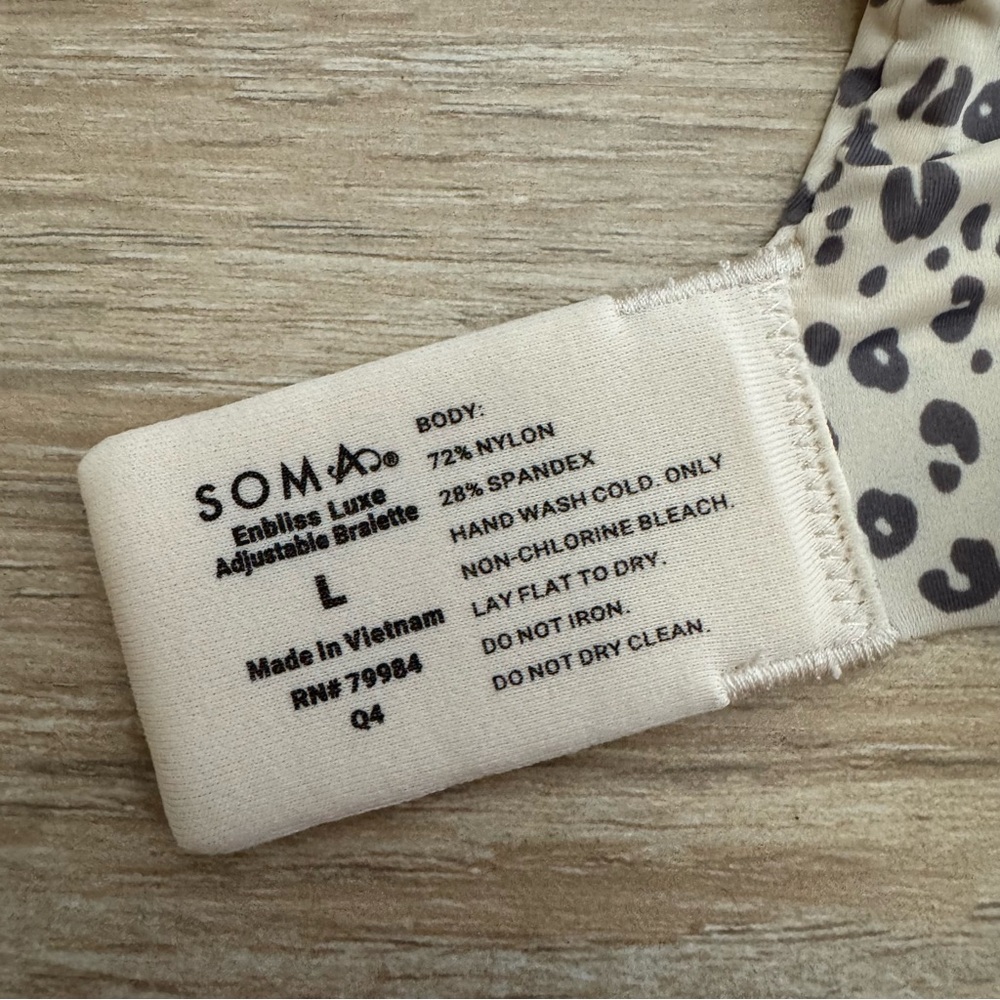 Soma Enbliss Adjustable Bralette Size Large - Picture 5 of 16